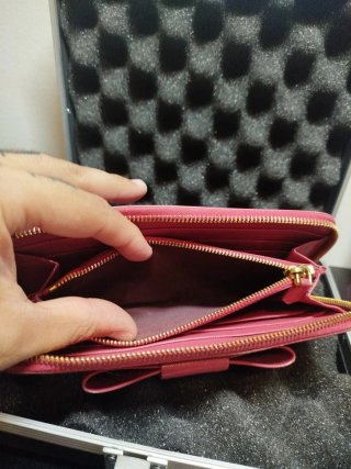 Cartera Prada Rosa con Lazo