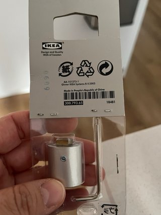 Pack 2 Soportes Cortina Ikea KVADRANT