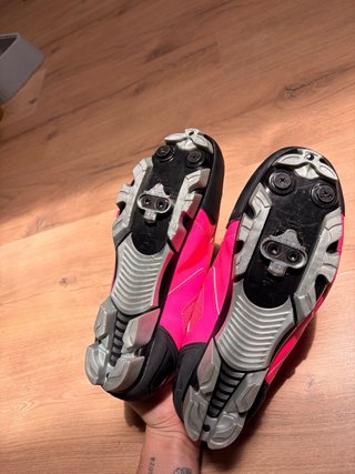 Zapatillas Ciclismo MTB Mujer Rosa Talla 38