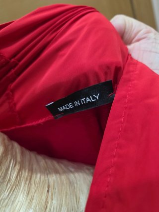 Chaqueta Algodón y Raso Roja Talla 54