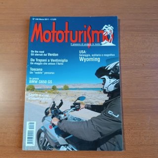 BMW G650 GS Toscana Wyoming itinerari moto