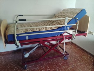 Cama articulada eléctrica con colchón de aire