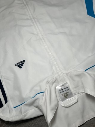 Chaqueta Adidas Blanca 3 Rayas Cremallera Track Ja