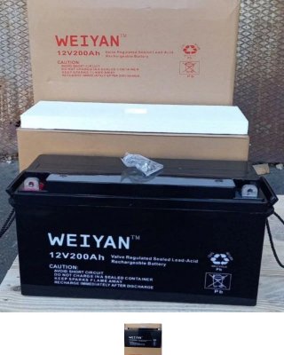 Batteria Gel Fotovoltaico WEIYAN 12V 200Ah