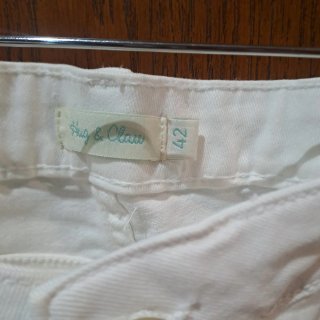 Pantalón corto vaquero Hug&Clau blanco Talla XL