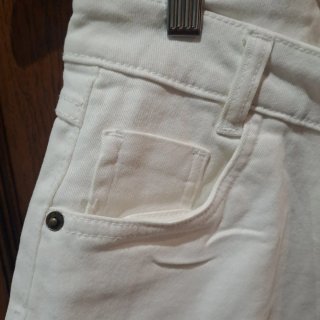 Pantalón corto vaquero Hug&Clau blanco Talla XL