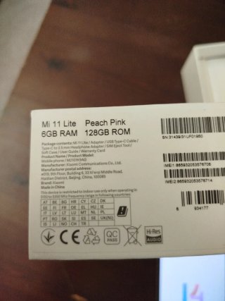 Xiaomi Mi 11 Lite 128GB Rosa