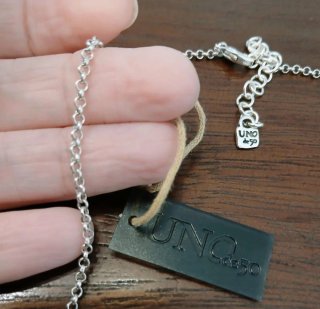 Collar Barra Plata Uno de 50 Nuevo