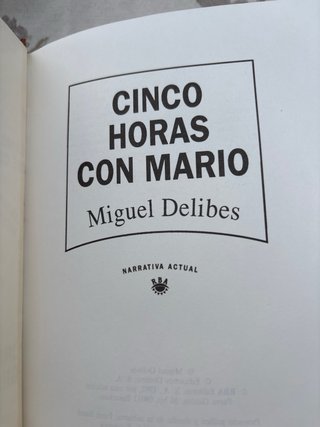 Cinco horas con Mario