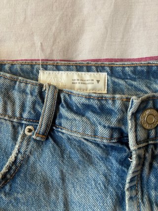 Shorts vaqueros Zara tiro alto rotos