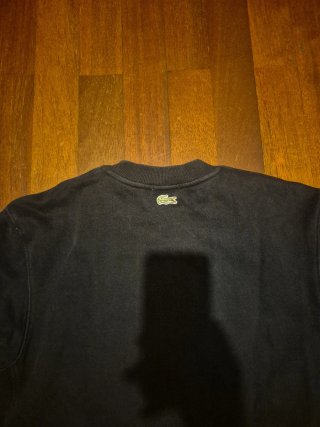Sudadera Lacoste Negra Logo Cocodrilo