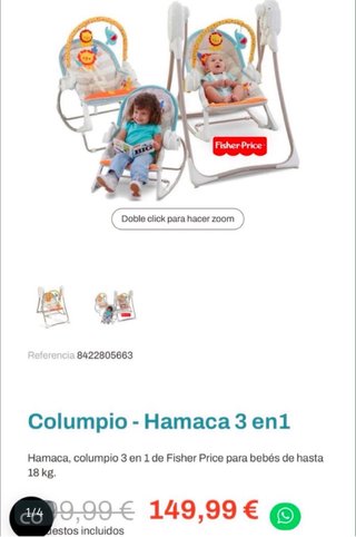 Hamaca Fisher Price 3 en 1