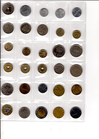 Colección de monedas antiguas