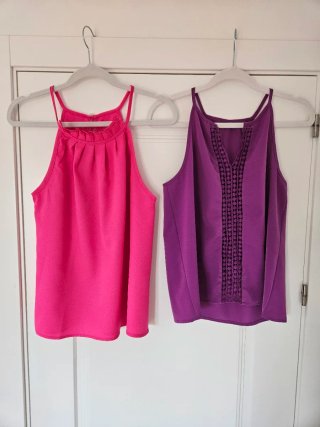 Pack 2 Blusas Tirantes Rosa y Morada