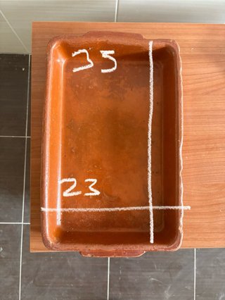 Bandeja de barro para horno