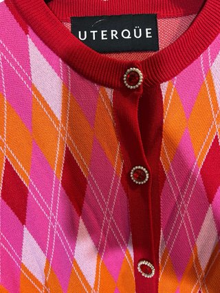 Chaqueta Uterqüe punto rombos talla S