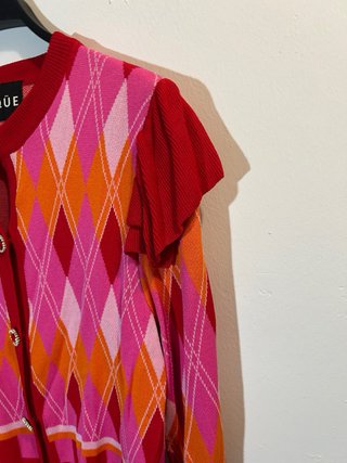 Chaqueta Uterqüe punto rombos talla S