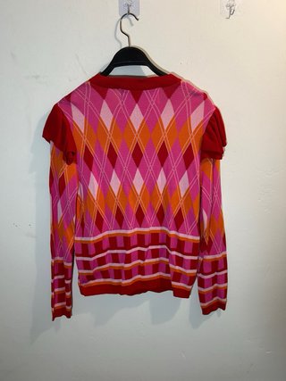 Chaqueta Uterqüe punto rombos talla S