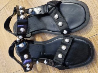 Sandalias Zara T40 perlas