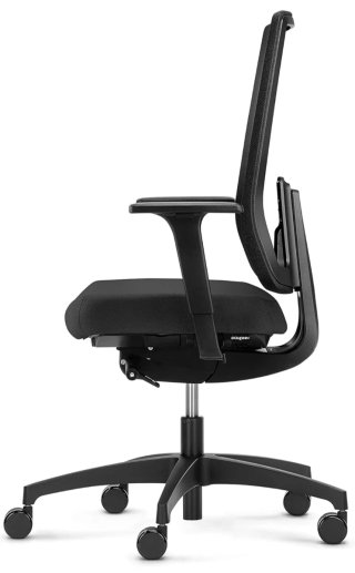 Silla de oficina ergonómica negra