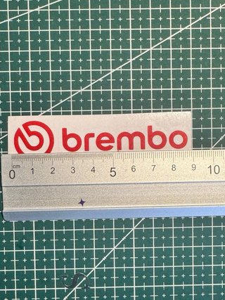 Pegatina Brembo Vinilo Rojo