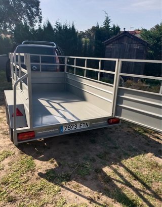 Remolque doble eje 750 kg