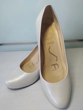 Zapatos de Novia Unisa Blancos Tacon