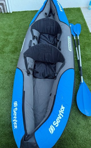 Kayak Hinchable Sevylor Sirocco 2/3 Plazas + Remos