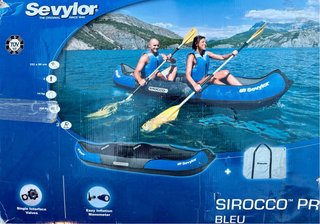 Kayak Hinchable Sevylor Sirocco 2/3 Plazas + Remos