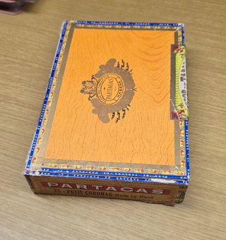 Caja antigua original de puros Partagás Habana