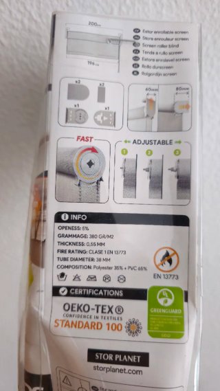 Estor enrollable blanco