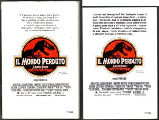 2 Libri de Il Mondo Perduto - Jurassic Park (1998)