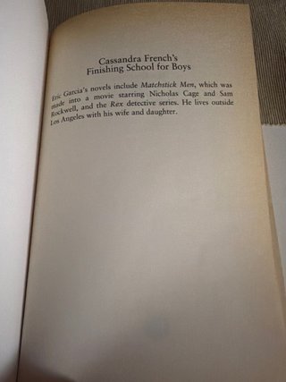 Cassandra French's Finishing School for Boys