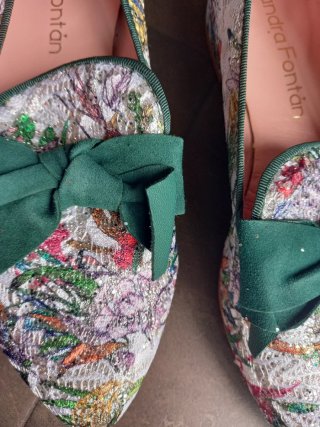 Zapatos planos Sandra Fontán multicolores