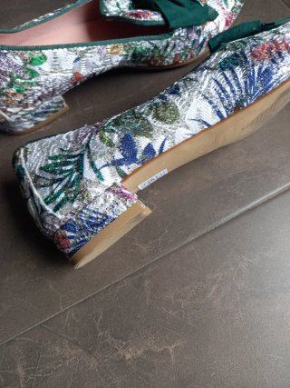 Zapatos planos Sandra Fontán multicolores