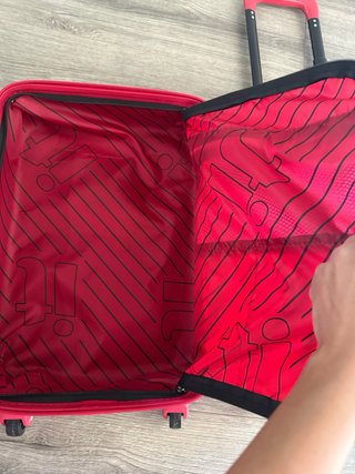 Maleta infantil IT Luggage gris y rojo