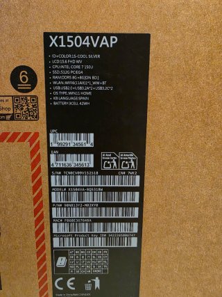 ASUS Vivobook 15 X1504VA-BQ5318W Nuevo
