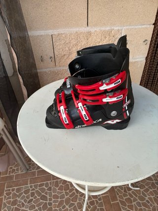 Botas de esquí infantiles rojas