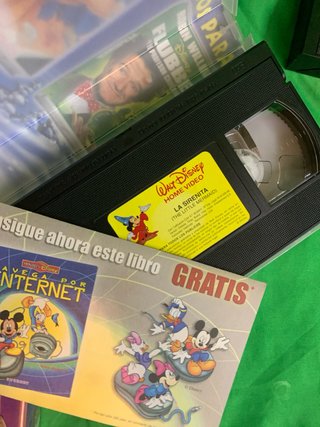 3 Películas VHS Disney Clásicos (Español)