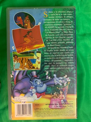 3 Películas VHS Disney Clásicos (Español)