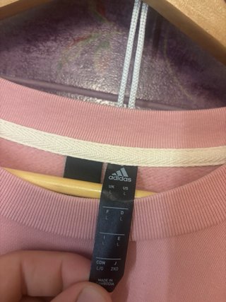 Sudadera Adidas Rosa Palo