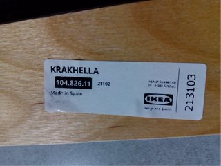 Somier IKEA KRAKHELLA madera y acero