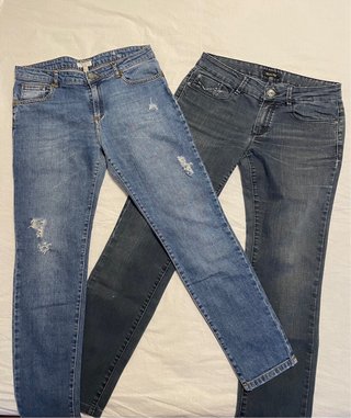 Lote 2 pantalones vaqueros talla 38