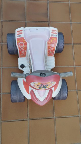 Quad Infantil Carina Rosa y Blanco
