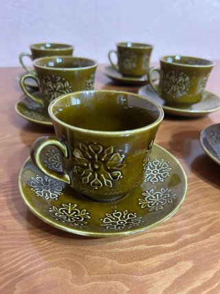 Juego de 6 tazas y platillos