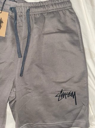 Stüssy Jersey Shorts Gris Claro