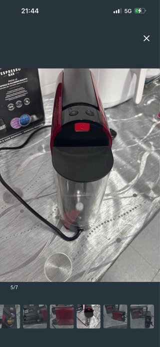 Cafetera Cápsulas Bialetti Negra y Burdeos