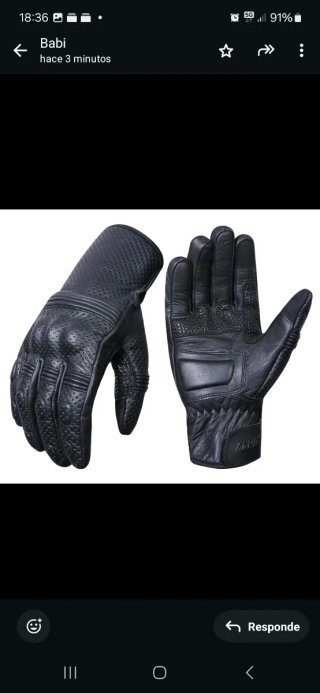 Guantes de moto negros
