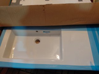 Lavabo Roca Prisma Blanco 90cm Izq.