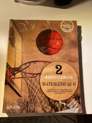 Matemáticas II. 2o de Bachillerato